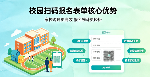 幼儿园/小学/初中报名表单的制作教程