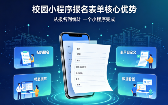 幼儿园/小学/初中报名表单线上小程序推荐