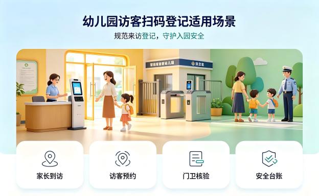 幼儿园外来人员管控方案：访客宝登记二维码制作完整指南