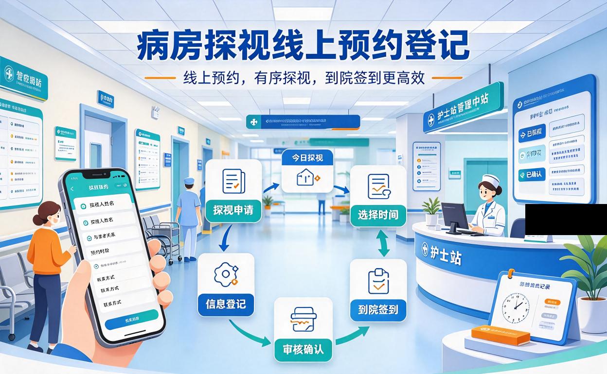 病房探视线上预约登记怎么做？专属表单字段配置教程